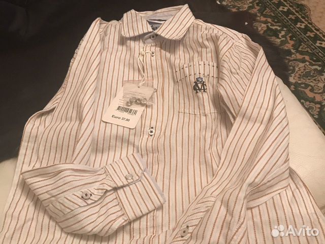 Рубашка новая для мальчика 140