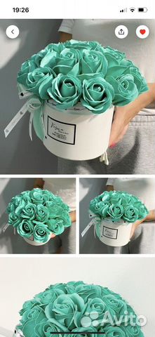 Интерьерная коробочка с розами