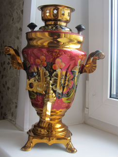 Винтаж Самовар Расписной Тульский Электрический