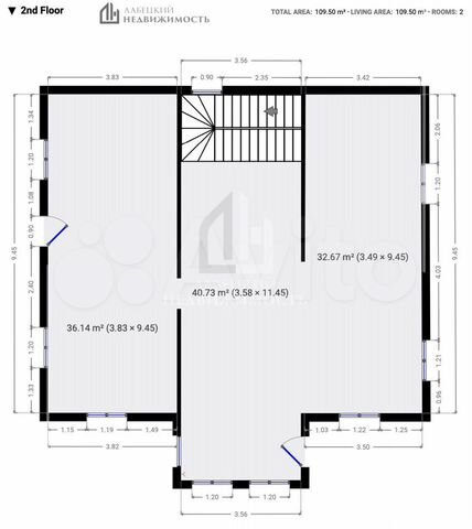 Дом 218,6 м² на участке 10 сот.