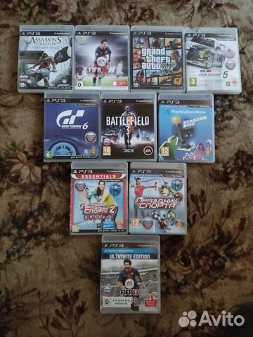 Коллекция из 10 лицензионных хитовых PS3 игр