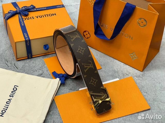Женский ремень Louis Vuitton Initials кожа новый