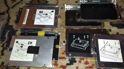 Салазки в ноутбук для SSD/HDD 2.5