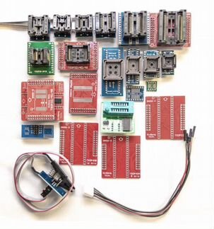 Программатор MiniPro TL866 II Plus + 24 адаптера