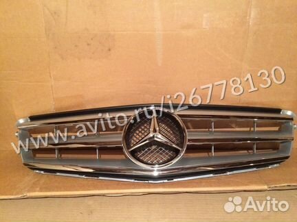 Решетка радиатора Мерседес Ц 204 C W 204 AMG амг