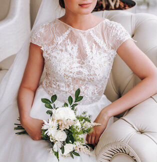 Свадебное платье А-силуэт Anna Kuznetcova