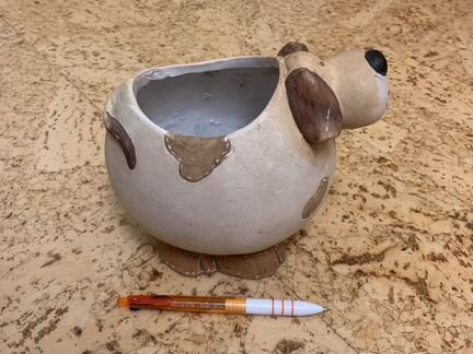 Горшок- кашпо для цветов собака