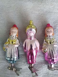 Елочные игрушки на прищепке