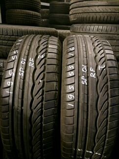 195 55 16 2шт б/у Dunlop SP 01(RunFlat)