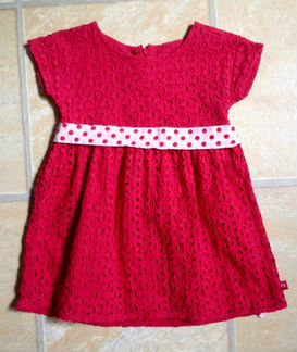 Платье нарядное из хлопка 98-104см (2-4 года)