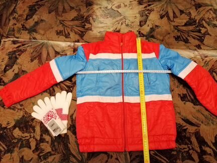 Новый зимний комплект р. 152-76.Куртка и полукомби