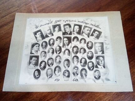 Фото выпускников 1940 и 1966 гг