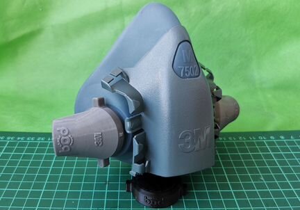 Адаптер с масок 3M и unix на Бактериальный фильтр