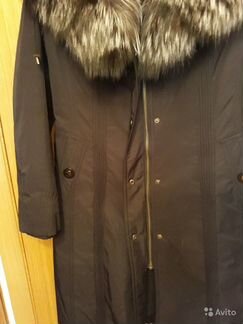 Пальто зимнее с чернобуркой 46