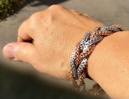 Золотой браслет 585пр. 13,15 гр 23 см /2см