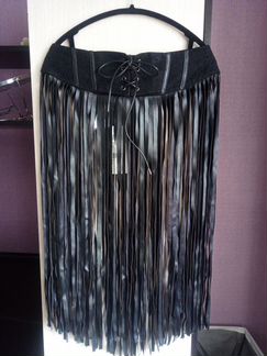 Пояс-корсет с бахромой