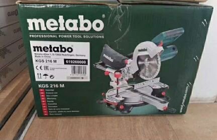 Пила торцовочная metabo kgs216m