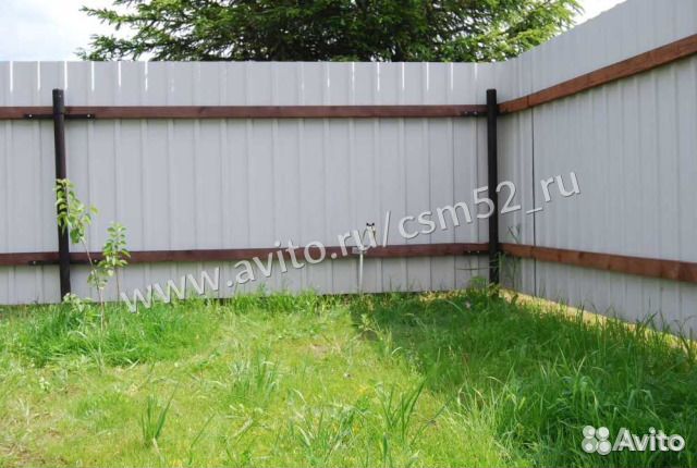 Забор из профнастила какой стороной сделать внутри