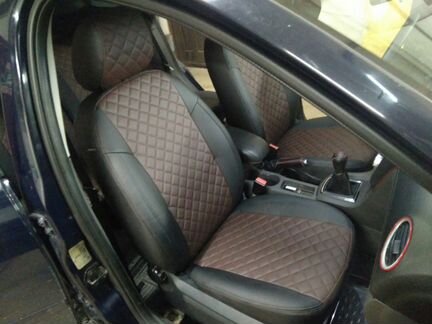 Модельные чехлы Форд Фокус 3 из экокожи