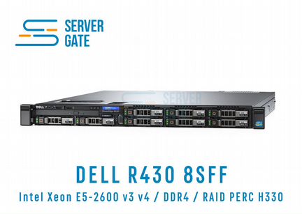 Сервер Dell R430 8SFF / 2xE5-2640v3 / 384 GB