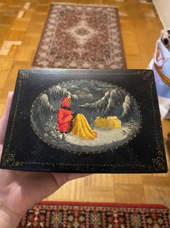 Федоскино шкатулка морозко и незнакомка