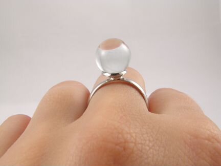 Кольцо Хрустальный шар (11мм)