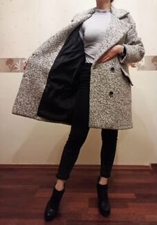 Новое стильное теплое женское шерстяное пальто