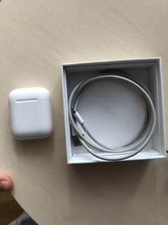 Беспроводные наушники apple только коробка