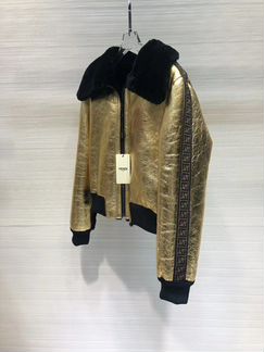 Дублёнка кожаная Fendi