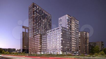2-к апартаменты, 54.3 м², 2/15 эт.
