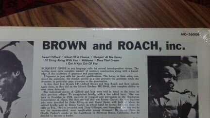 Clifford Brown Max Roach Винил джаз USA