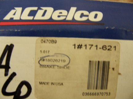 Колодки тормозные в комплекте AC Delco 171-621