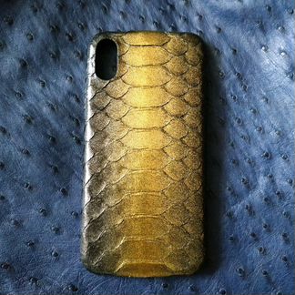 Чехлы на iPhone X XS айфон х из питона лакшери