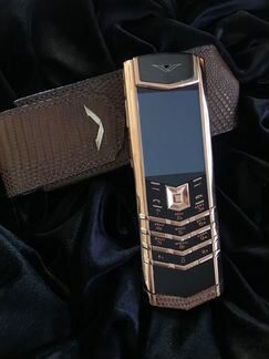 Vertu Signature S Design Gold Brown Iguana