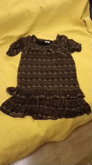 Туника, мини платье из шифона, Франция, р 42