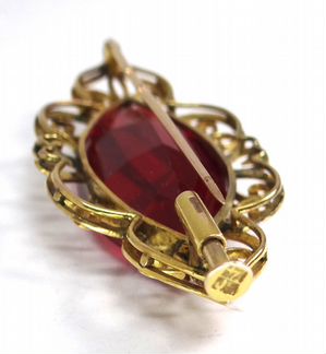 Антикварная золотая брошь 56 пробы