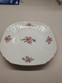 Набор тарелок/квадратные 22см. 6шт. Полевой цветок