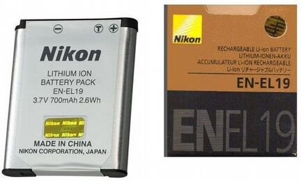 Аккумулятор Nikon EN-EL19 новый в упаковке (Bipo)