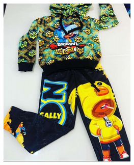 Комплект леон желтый бравл старс brawl stars