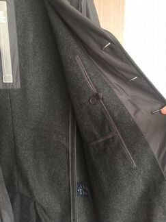 Серое мужское пальто add