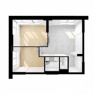 2-к апартаменты, 52.3 м², 7/28 эт.