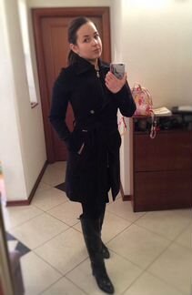 Пальто чёрное miss sixty