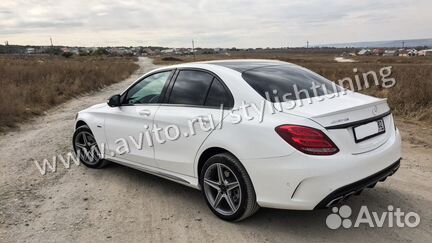 Диффузор + насадки 6.3 AMG Mercedes C class W205