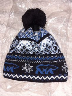 Шапка Новая Модная с медведями Арктика