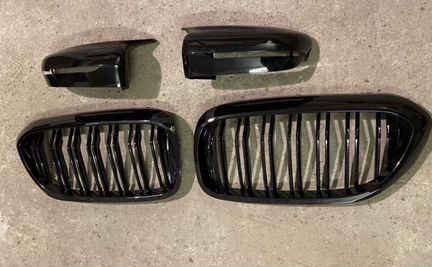 Зеркала ноздри bmw g30 m5 f90 чёрные