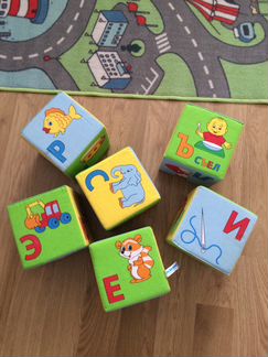 Кубики Мякиши большие Алфавит 15 см