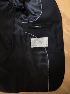 Синий школьный брючный костюм stenser