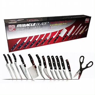 Набор стальных ножей Mibacle blade, 13 предметов