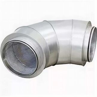 Угловой круглый шумоглушитель