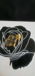 Крест с позолотой, ювелирное изделие 